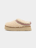 2026 New Arrival Ciabatte con Plateau Tazz Braid Naturale