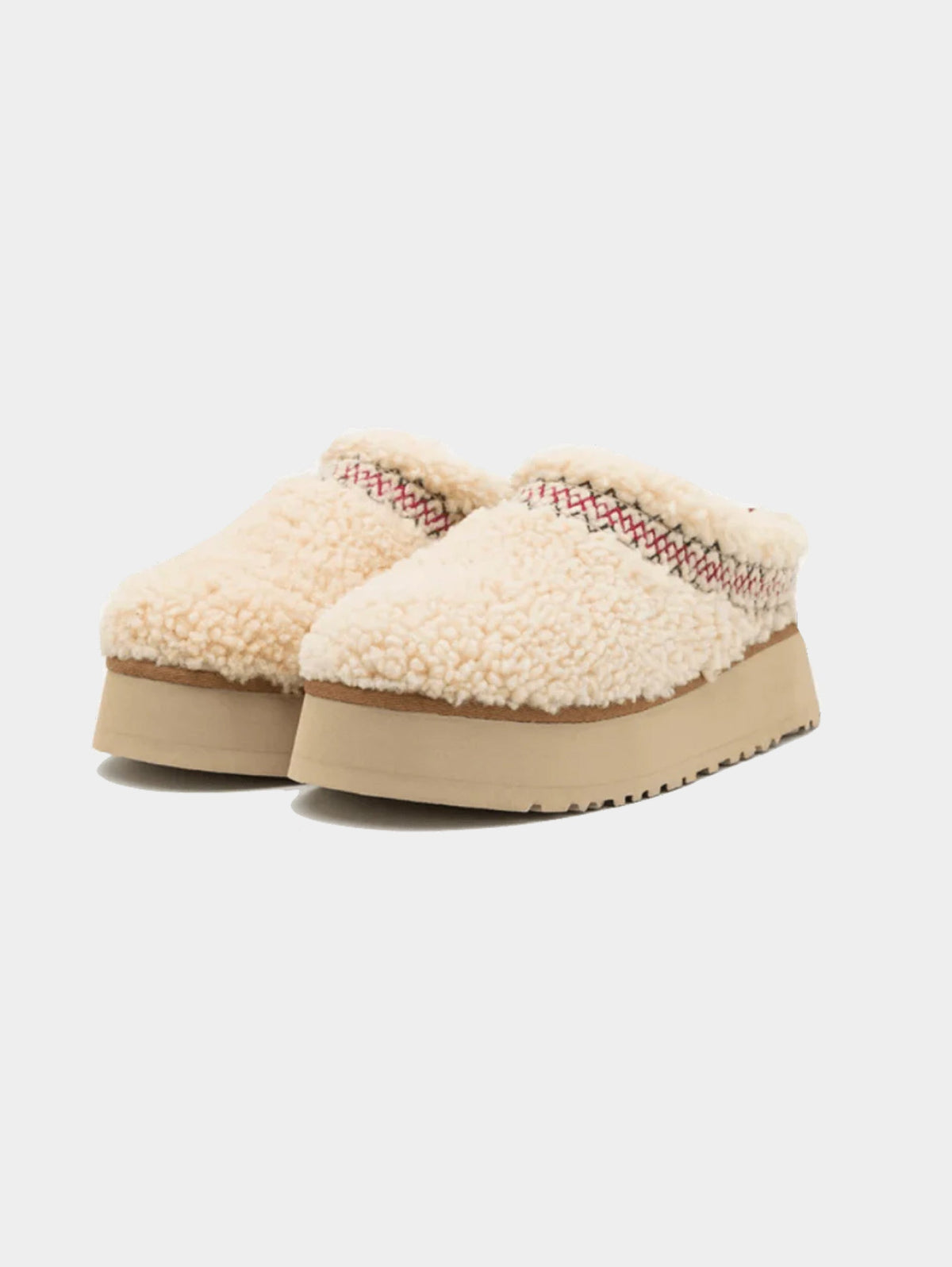 2026 New Arrival Ciabatte con Plateau Tazz Braid Naturale