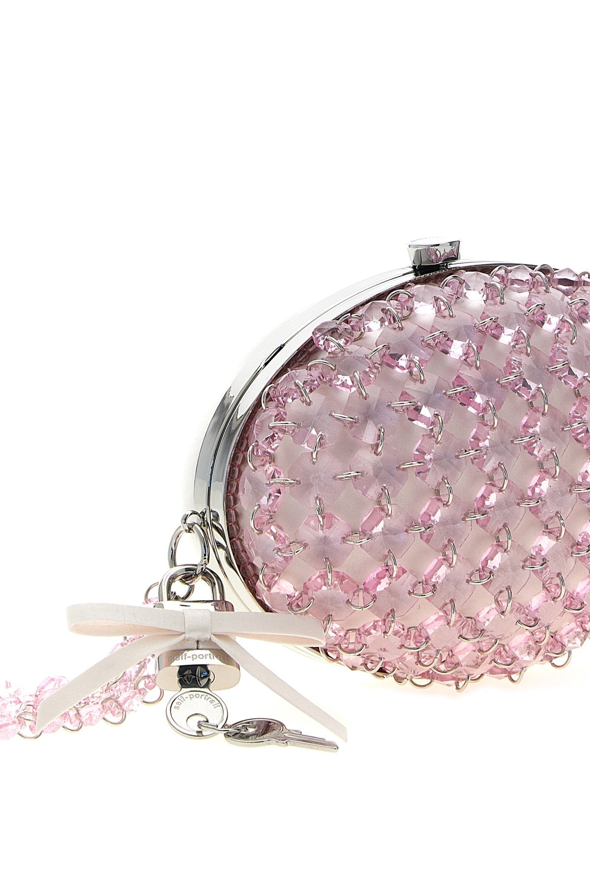 2026 New Arrival satin and metal clutch bag