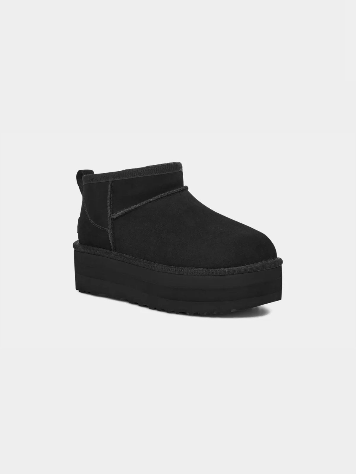 2026 New Arrival Stivaletti con Plateau Ultra Mini Platform Nero