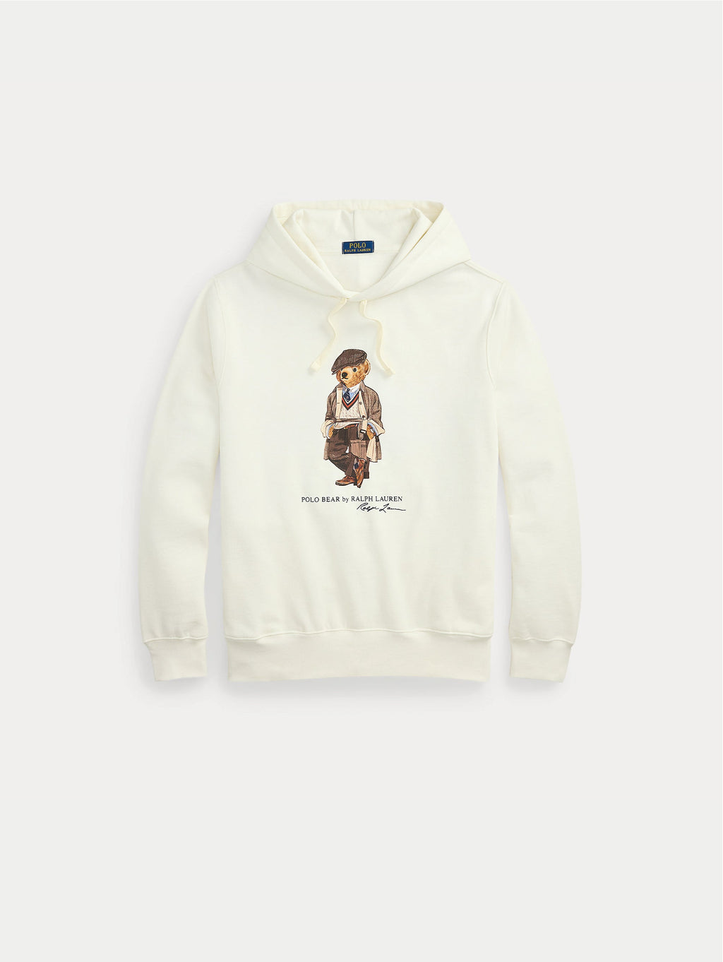 2026 New Arrival Felpa con Cappuccio e Polo Bear Stampato Bianco
