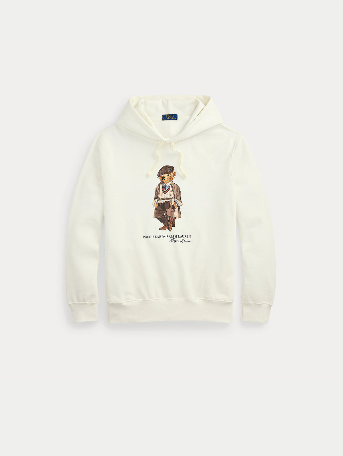 2026 New Arrival Felpa con Cappuccio e Polo Bear Stampato Bianco