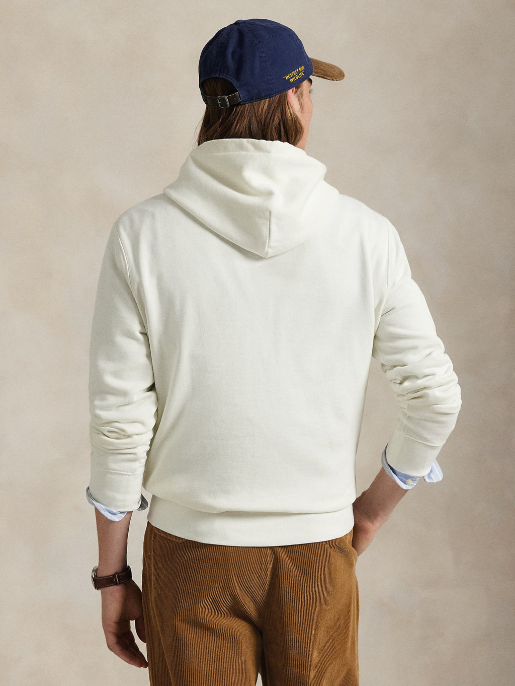 2026 New Arrival Felpa con Cappuccio e Polo Bear Stampato Bianco