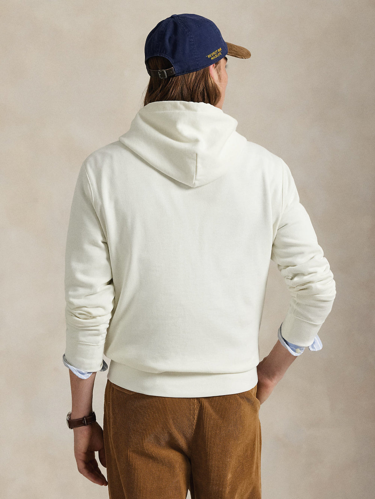 2026 New Arrival Felpa con Cappuccio e Polo Bear Stampato Bianco