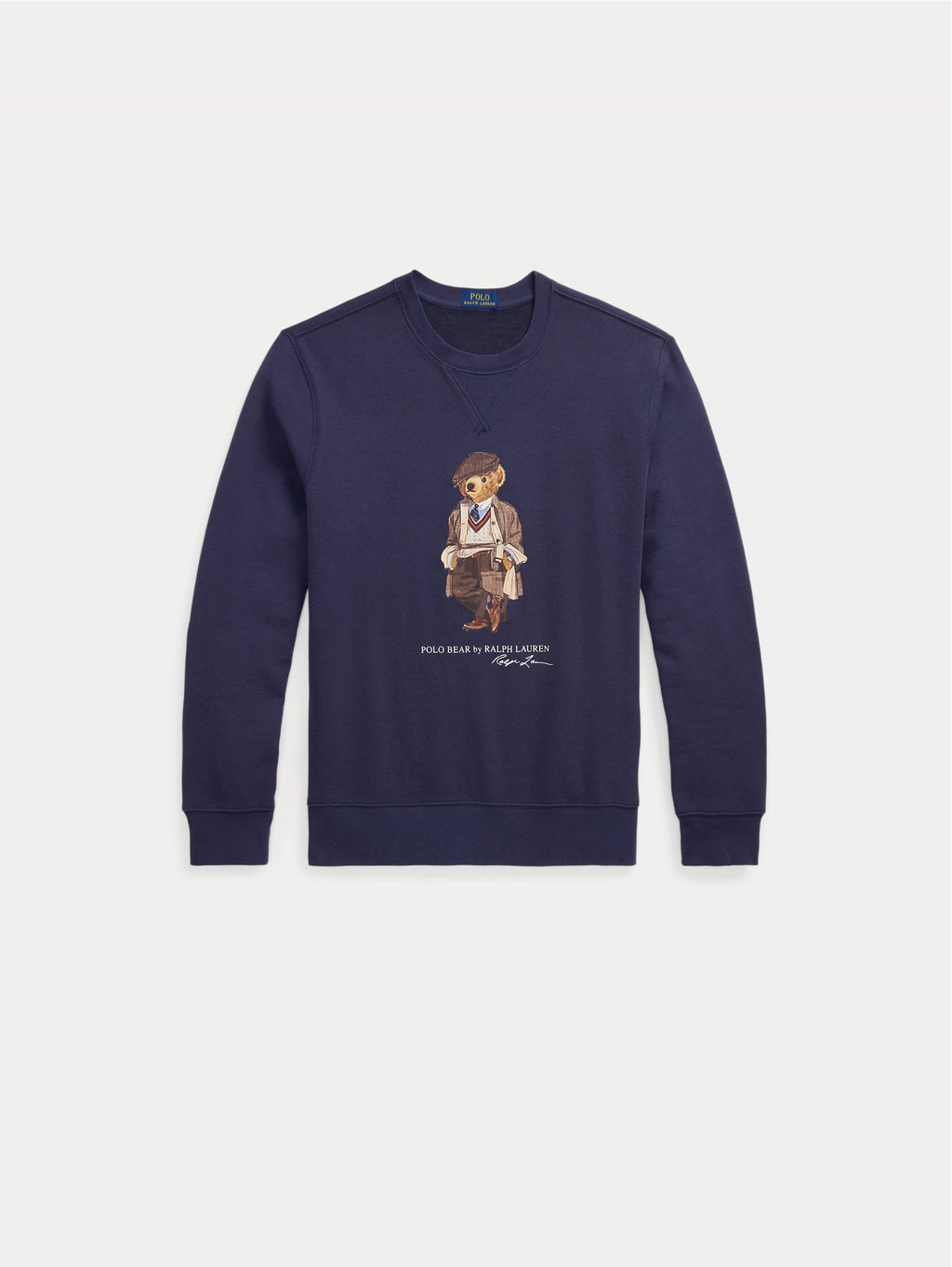 2026 New Arrival Felpa con Polo Bear Stampato Blu
