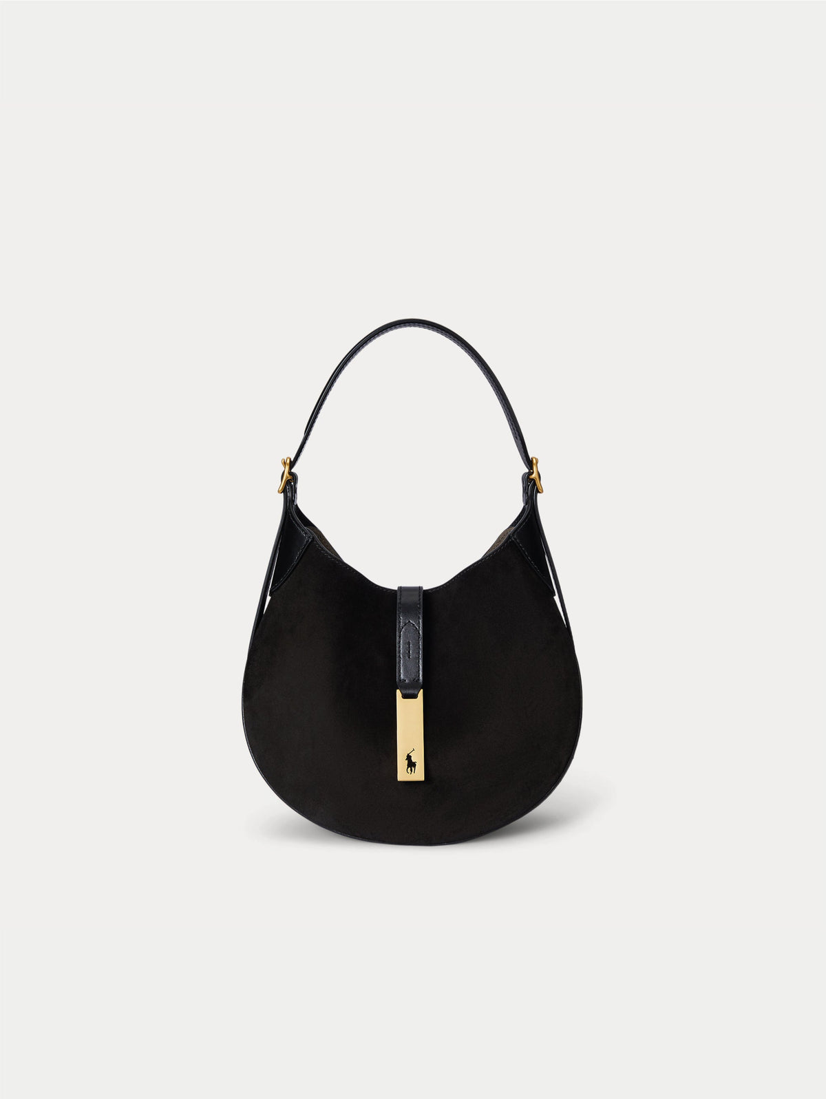 2026 New Arrival Borsa a Spalla in Vitello Scamosciato Polo ID Nero