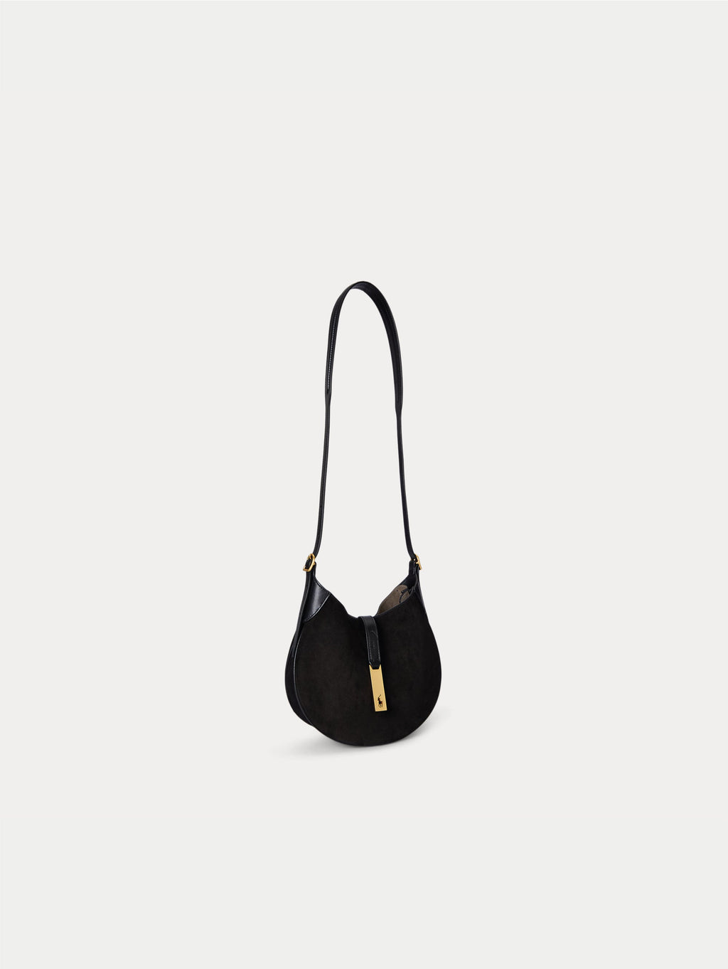 2026 New Arrival Borsa a Spalla in Vitello Scamosciato Polo ID Nero