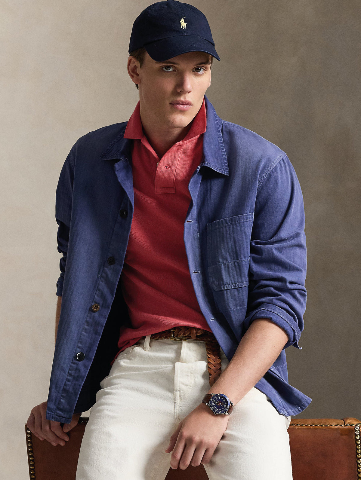 2026 New Arrival Polo Slim Fit in Cotone Rosso