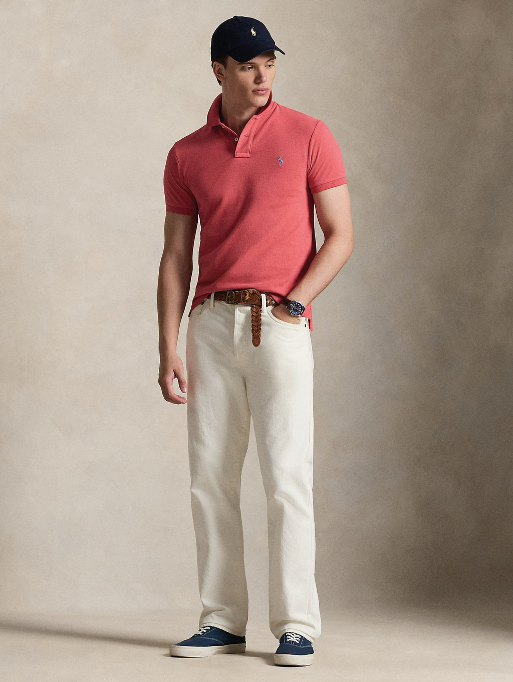 2026 New Arrival Polo Slim Fit in Cotone Rosso