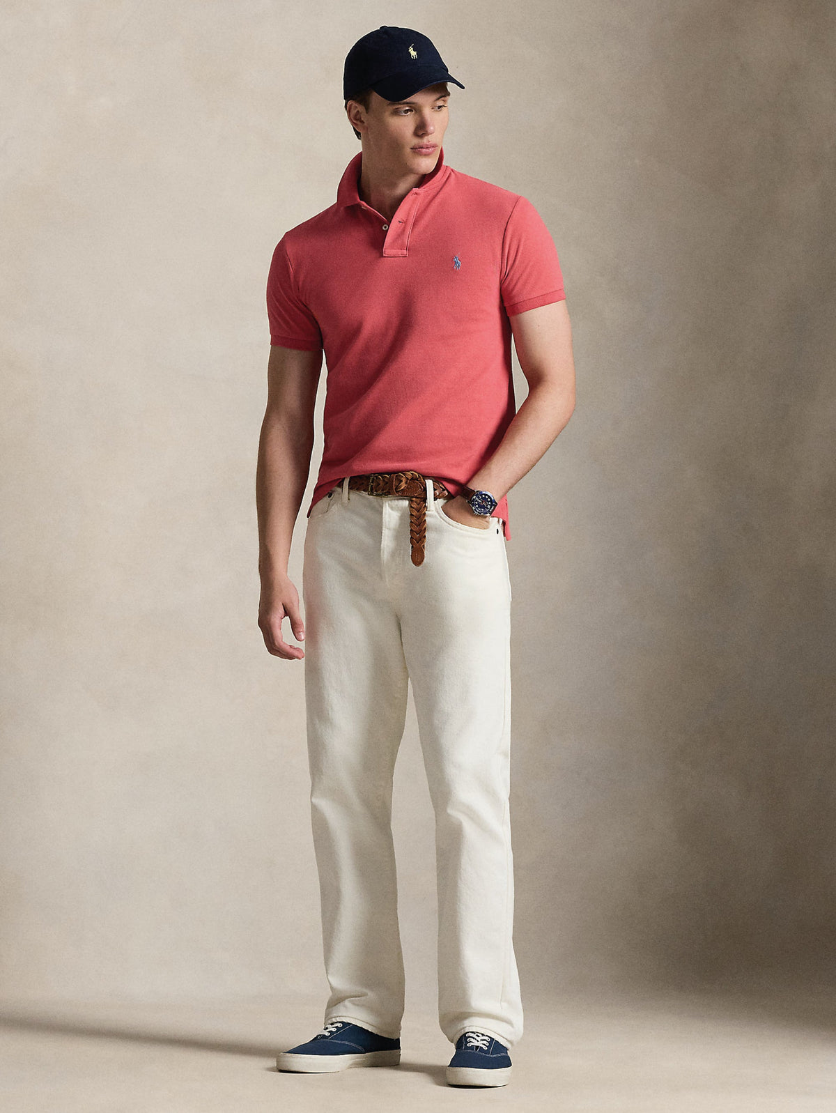 2026 New Arrival Polo Slim Fit in Cotone Rosso