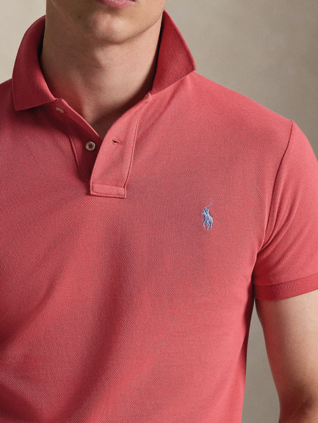2026 New Arrival Polo Slim Fit in Cotone Rosso
