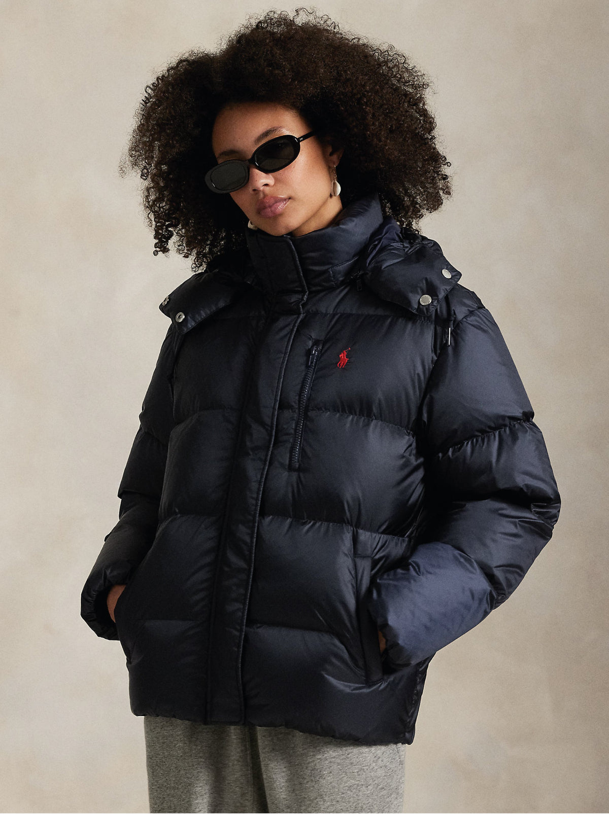 2026 New Arrival Piumino Idrorepellente con Cappuccio Blu