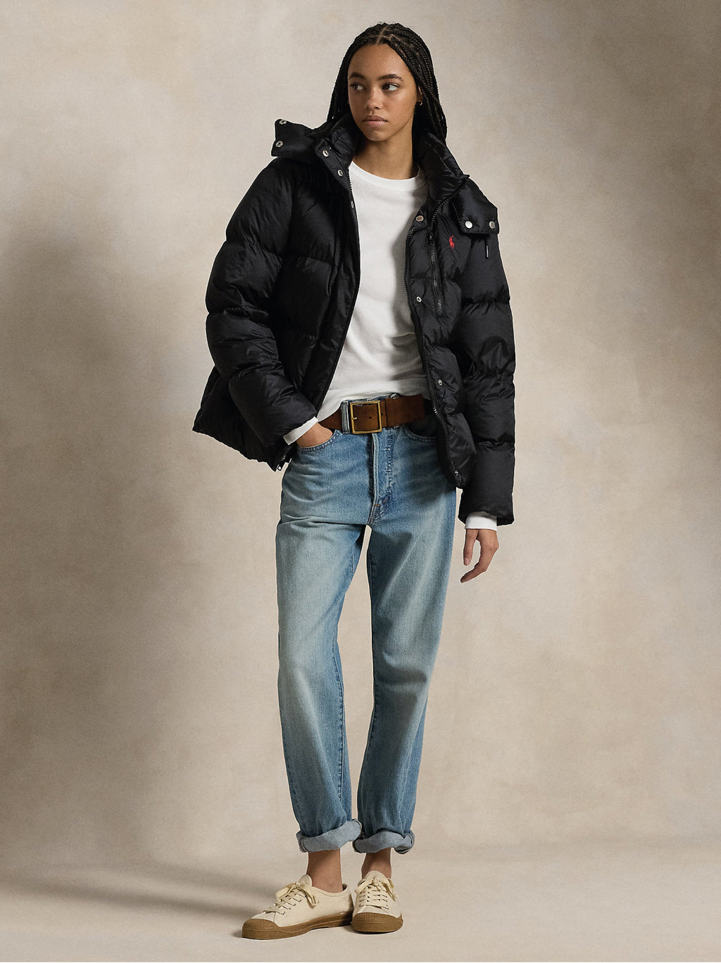 2026 New Arrival Piumino Idrorepellente con Cappuccio Nero