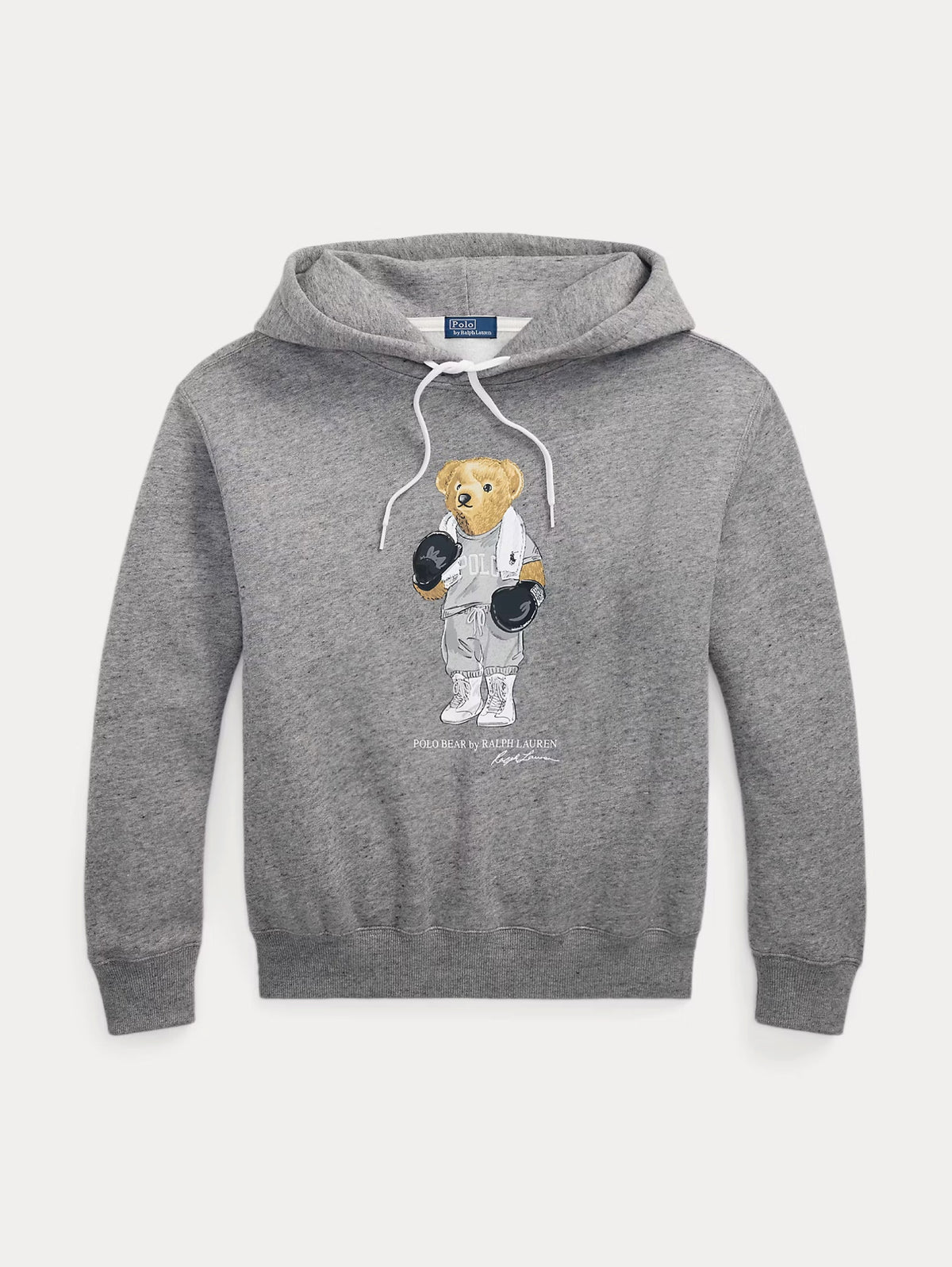 2026 New Arrival Felpa con Cappuccio con Stampa Polo Bear Grigio