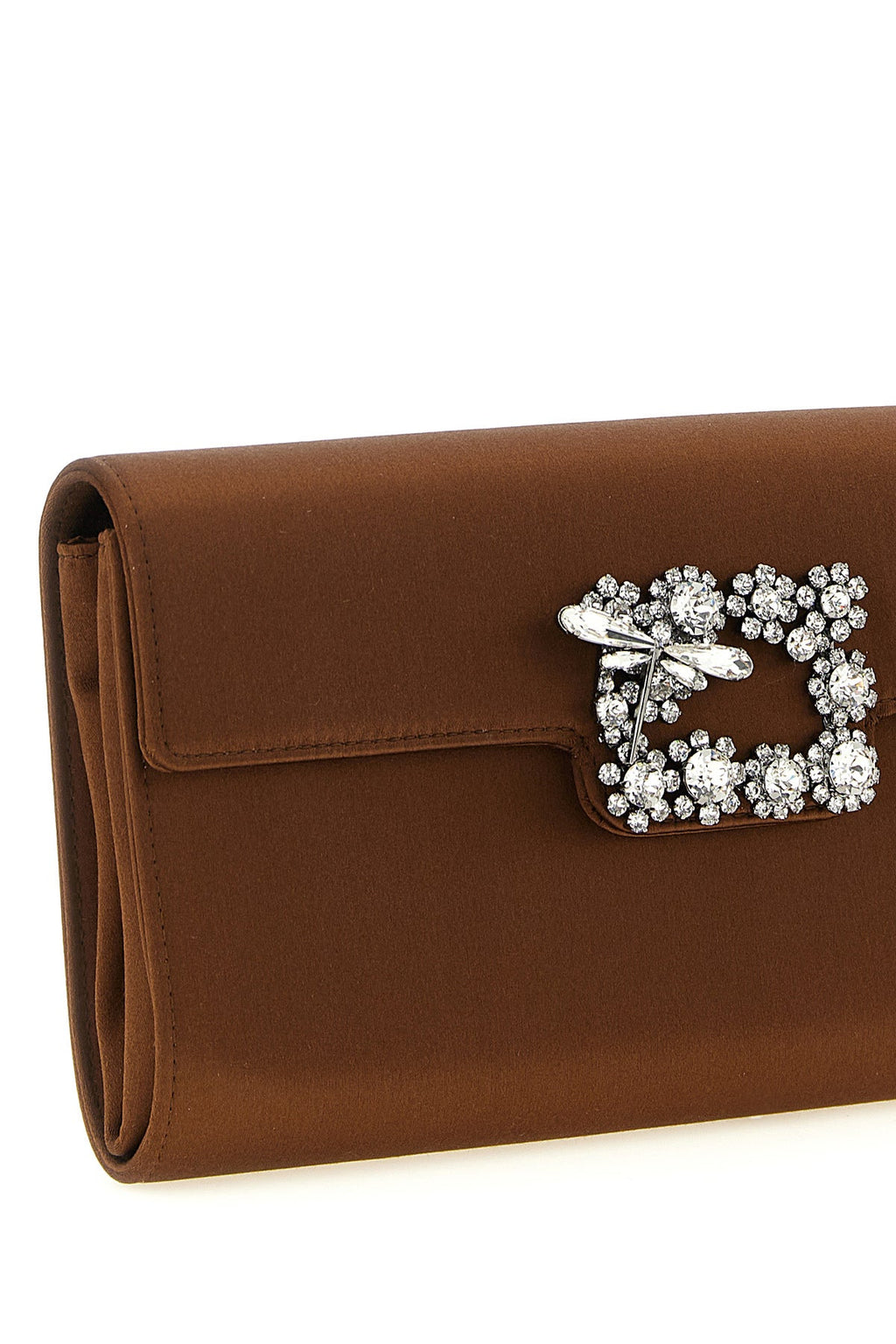 2026 New Arrival envelope flap dragonfly flow satin clutch