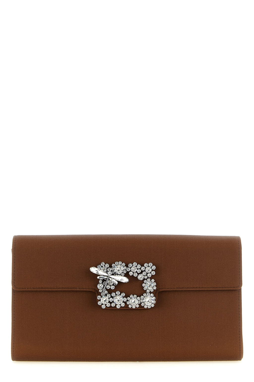 2026 New Arrival envelope flap dragonfly flow satin clutch