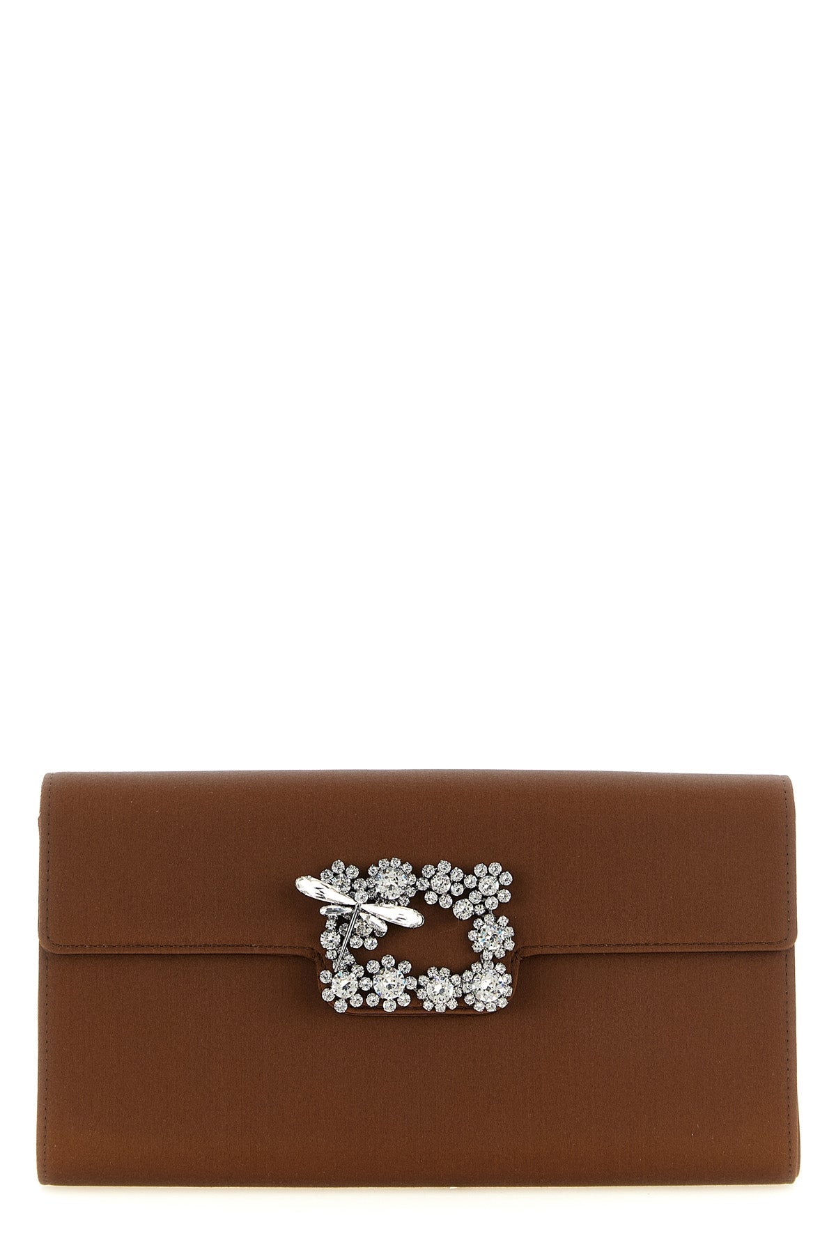 2026 New Arrival envelope flap dragonfly flow satin clutch