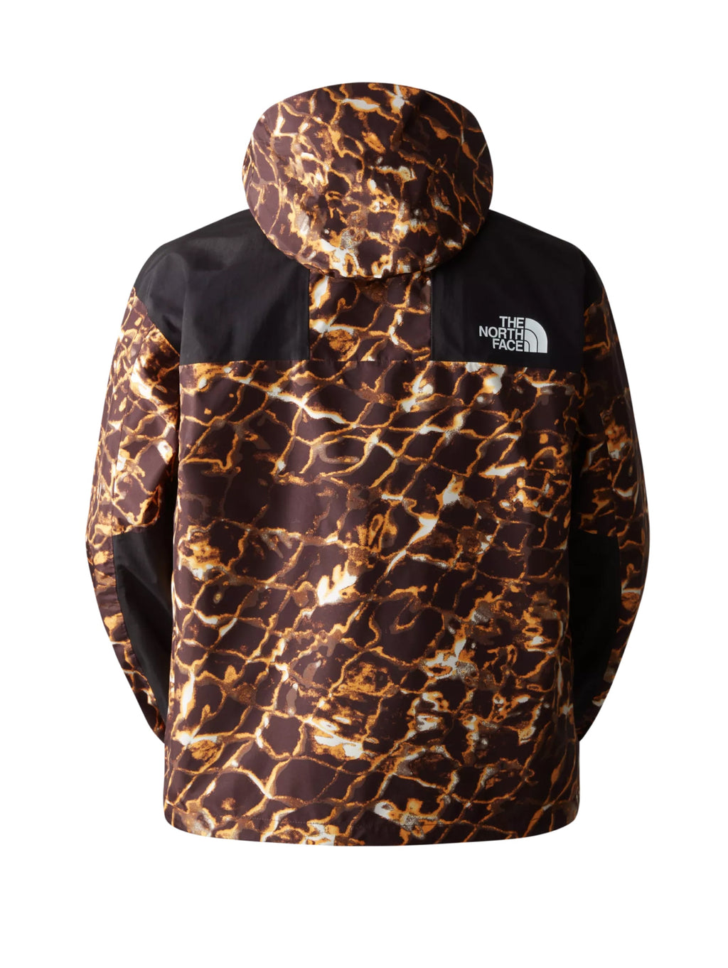 2026 New Arrival Giacca con Cappuccio Retro Mountain Stampa Marrone
