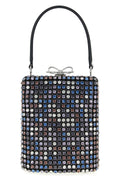 2026 New Arrival multi crystal chainmail mini satin handbag