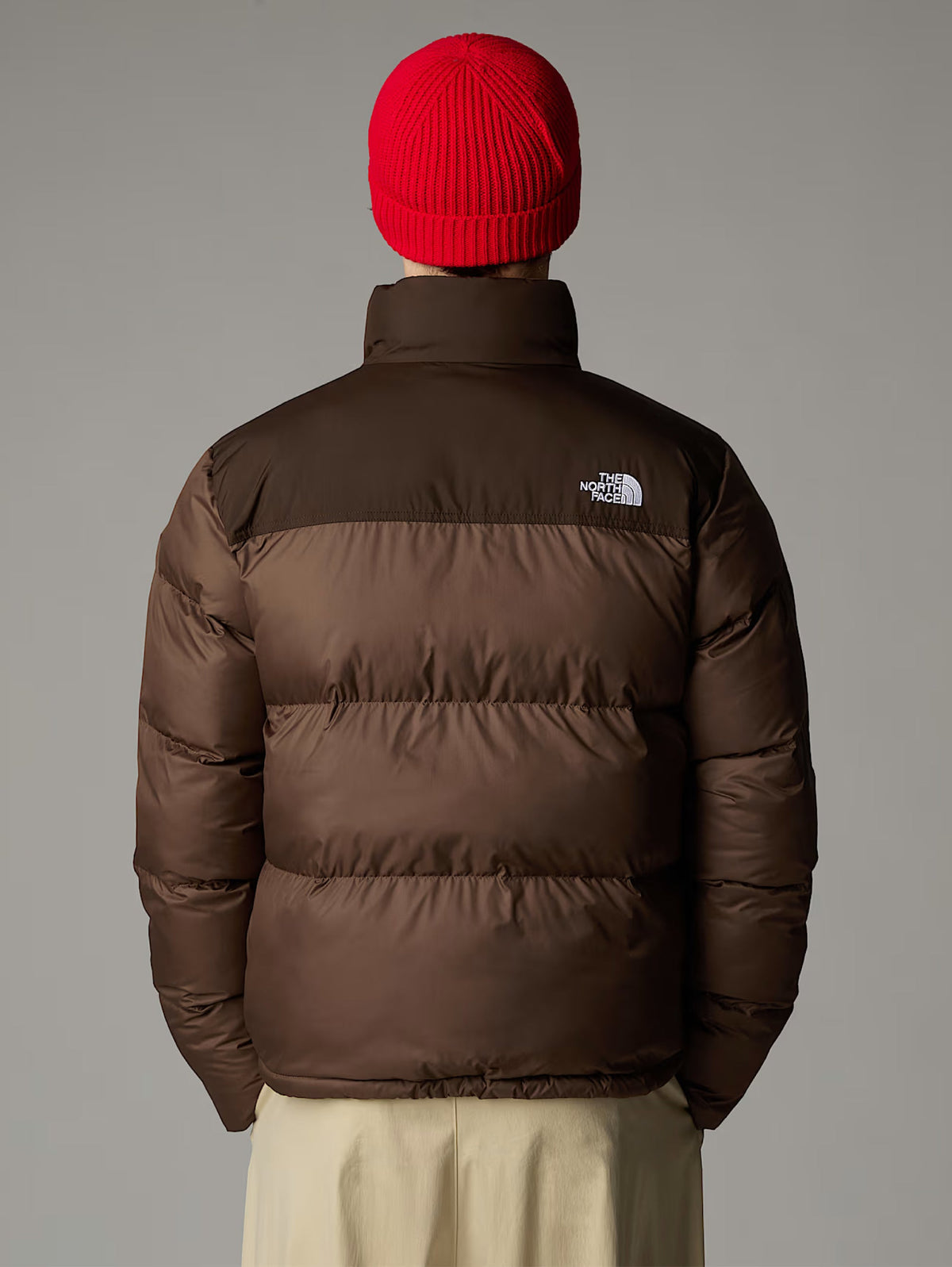 2026 New Arrival Piumino Squadrato Saikuru da Uomo Marrone