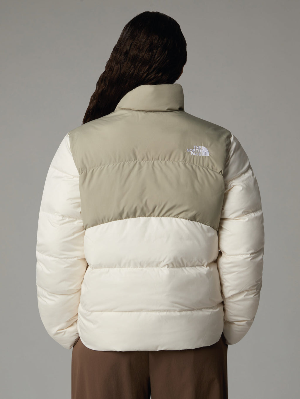 Piumino Saikuru Squadrato Beige/Bianco