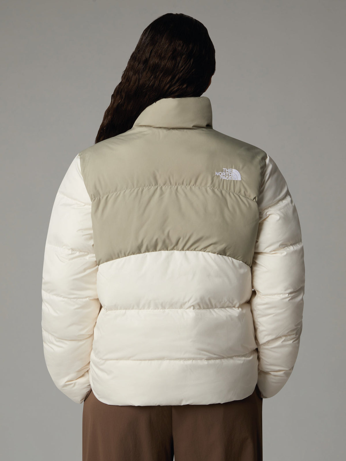Piumino Saikuru Squadrato Beige/Bianco