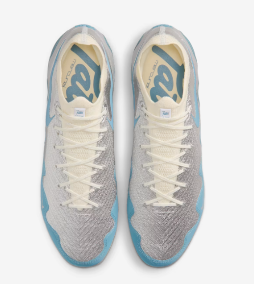 2026 New Arrival Mercurial Vapor 16 Elite x Patta FG - Special Edition Chrome/Aqua