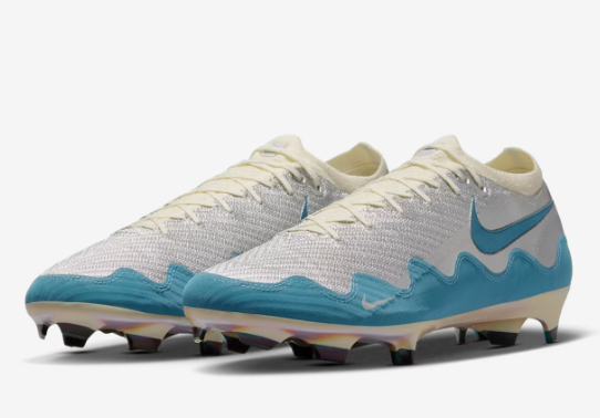 2026 New Arrival Mercurial Vapor 16 Elite x Patta FG - Special Edition Chrome/Aqua