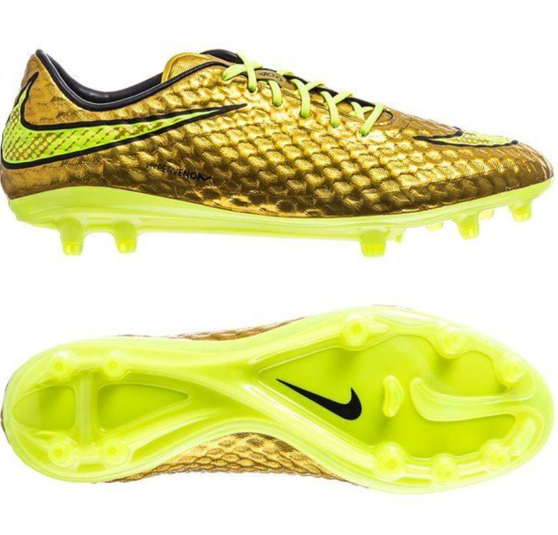 2026 New Arrival Hypervenom Phantom 1 Elite FG Neymar Gold/Yellow