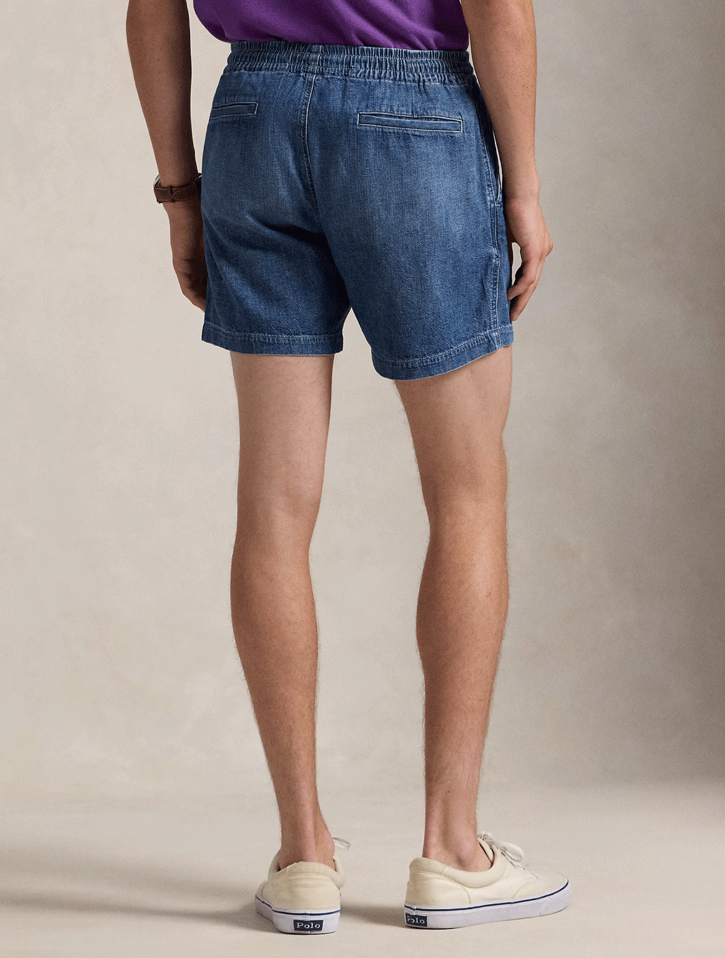2026 New Arrival Shorts in Denim Prepster con Coulisse Indaco