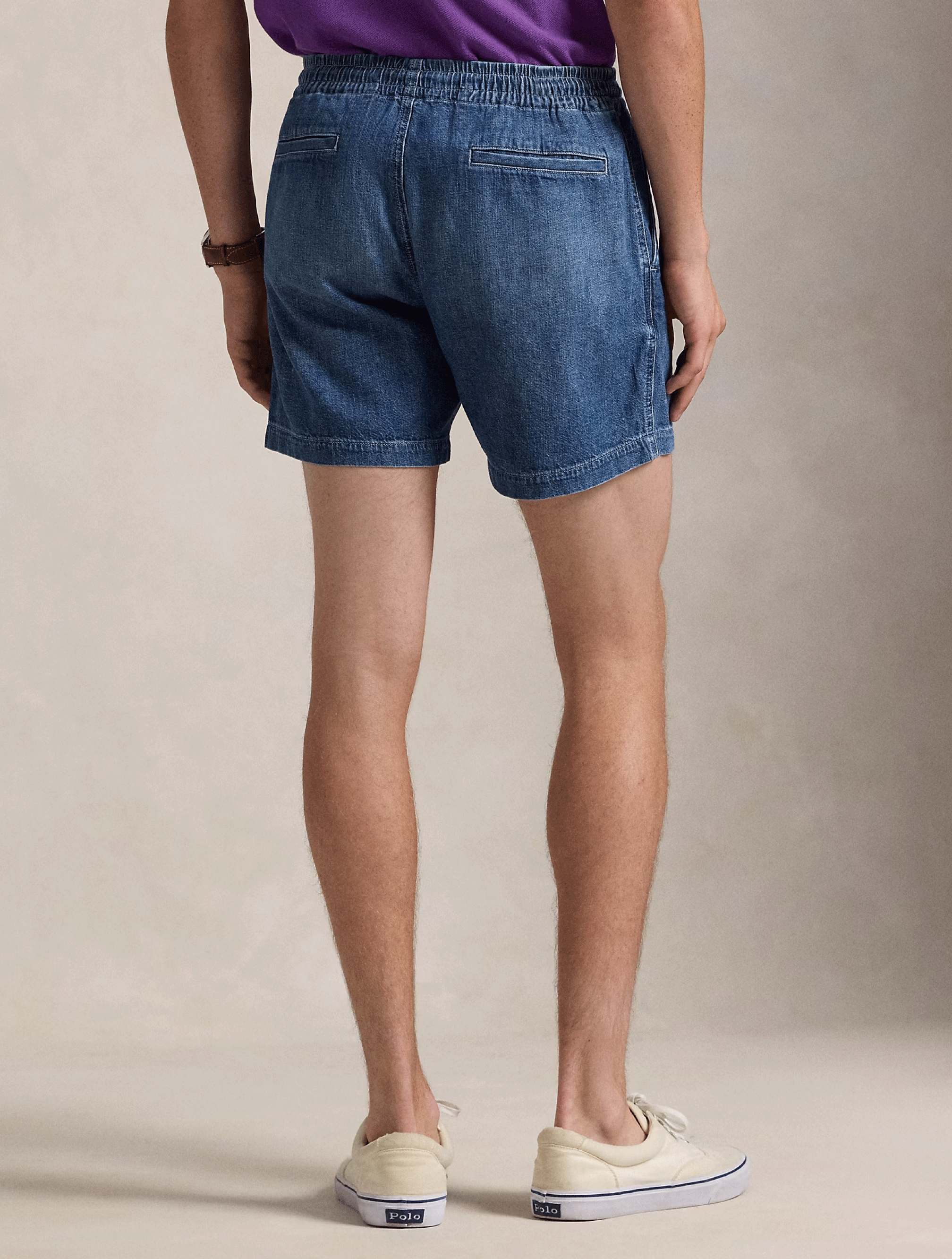 2026 New Arrival Shorts in Denim Prepster con Coulisse Indaco