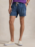 2026 New Arrival Shorts in Denim Prepster con Coulisse Indaco