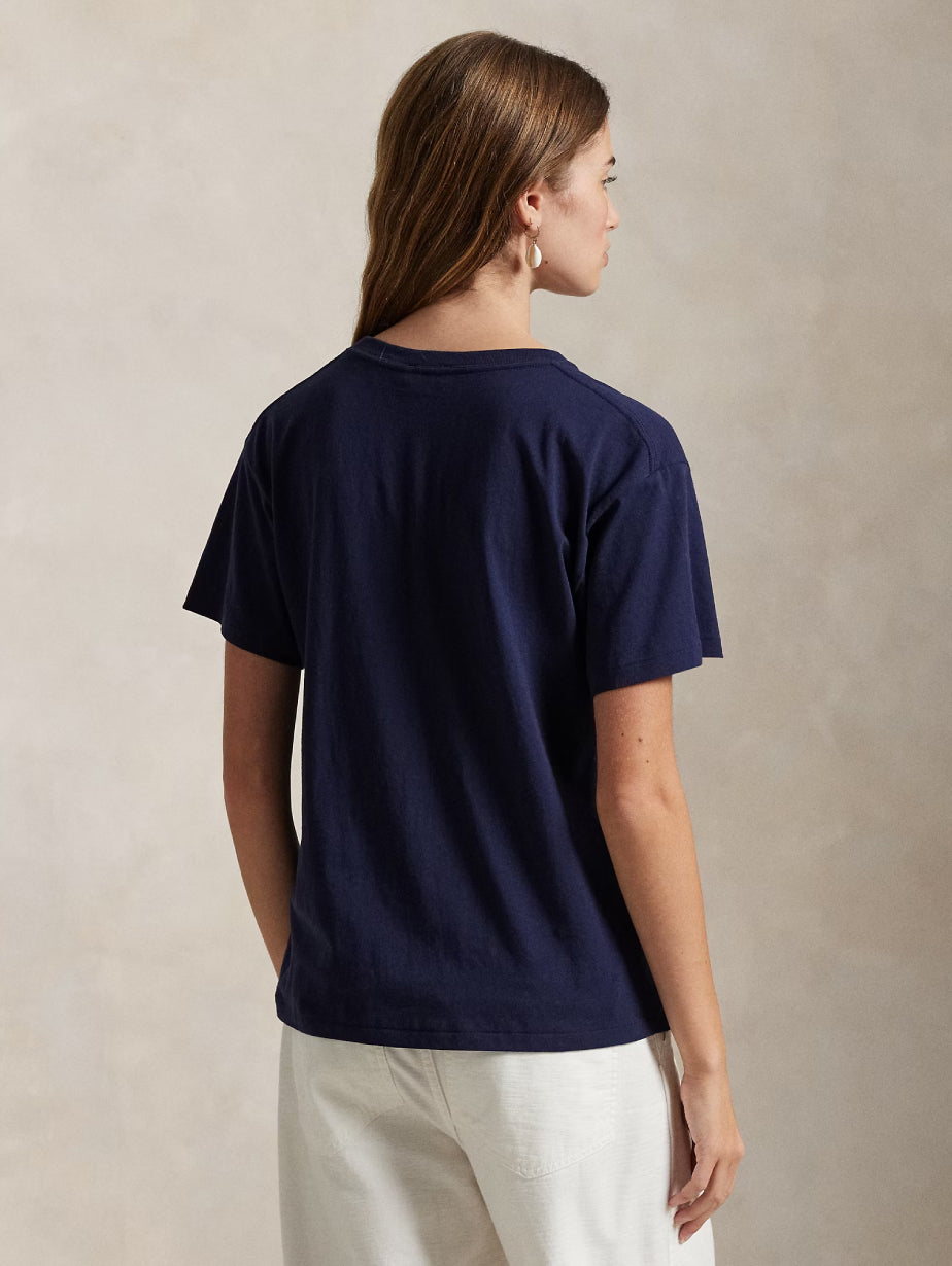 2026 New Arrival T-shirt Girocollo Polo Bear Blu