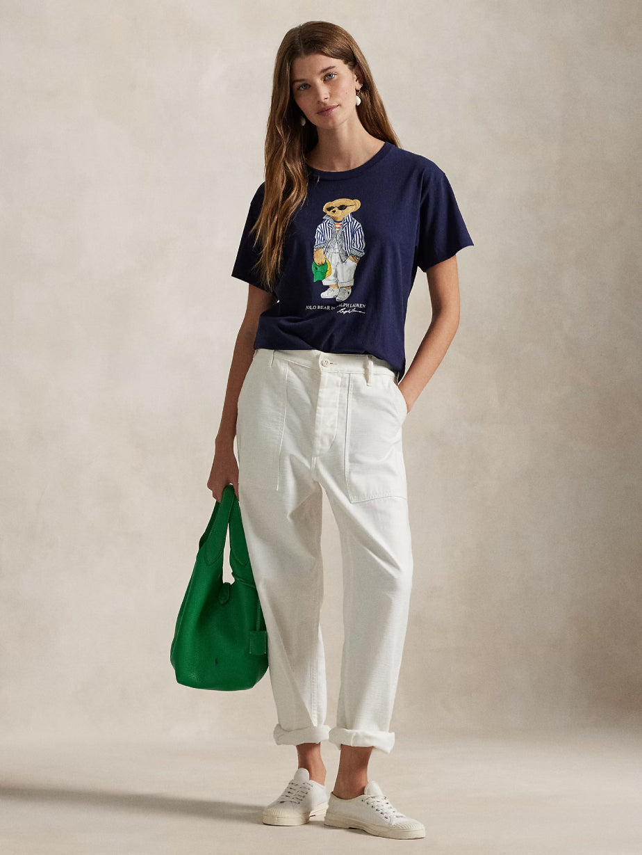 2026 New Arrival T-shirt Girocollo Polo Bear Blu
