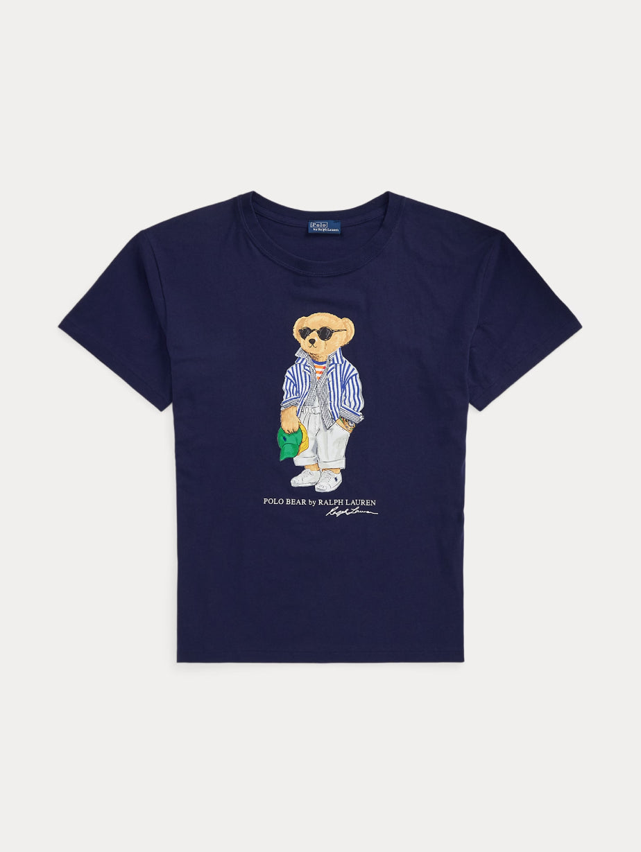 2026 New Arrival T-shirt Girocollo Polo Bear Blu