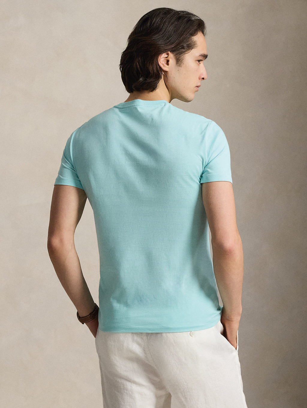 2026 New Arrival T-shirt Girocollo Custom Slim Fit Acqua