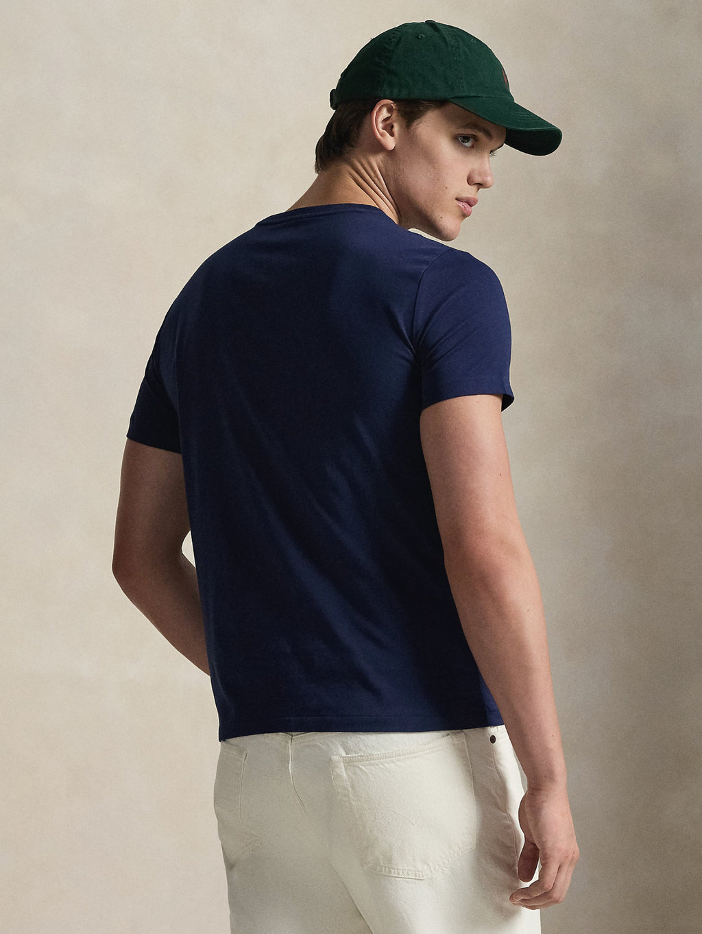 2026 New Arrival T-shirt Girocollo Custom Slim Fit Blu Navy