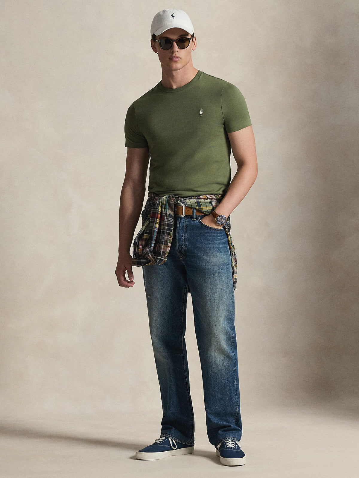 2026 New Arrival T-shirt Girocollo Custom Slim Fit Verde