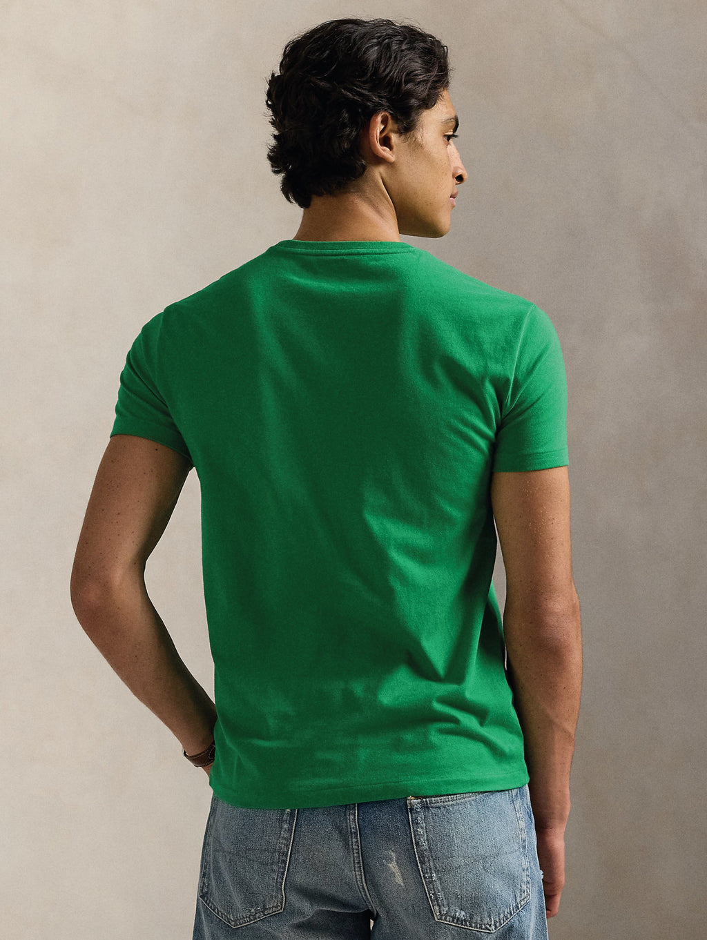 2026 New Arrival T-shirt Girocollo Custom Slim Fit Verde Prato