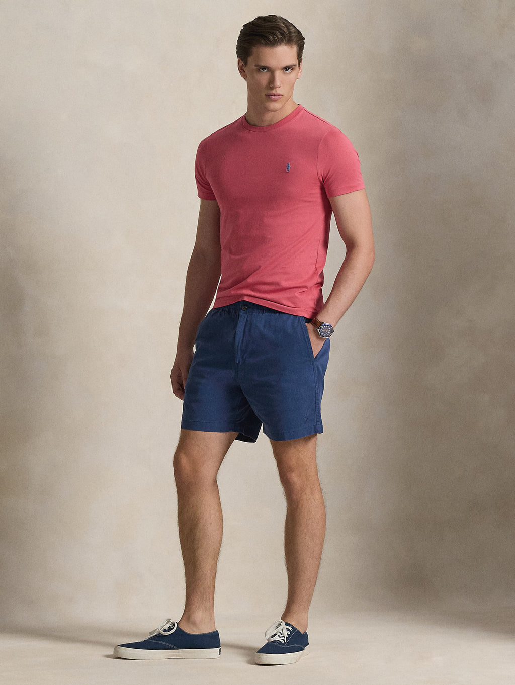2026 New Arrival T-shirt Girocollo Custom Slim Fit Rosa