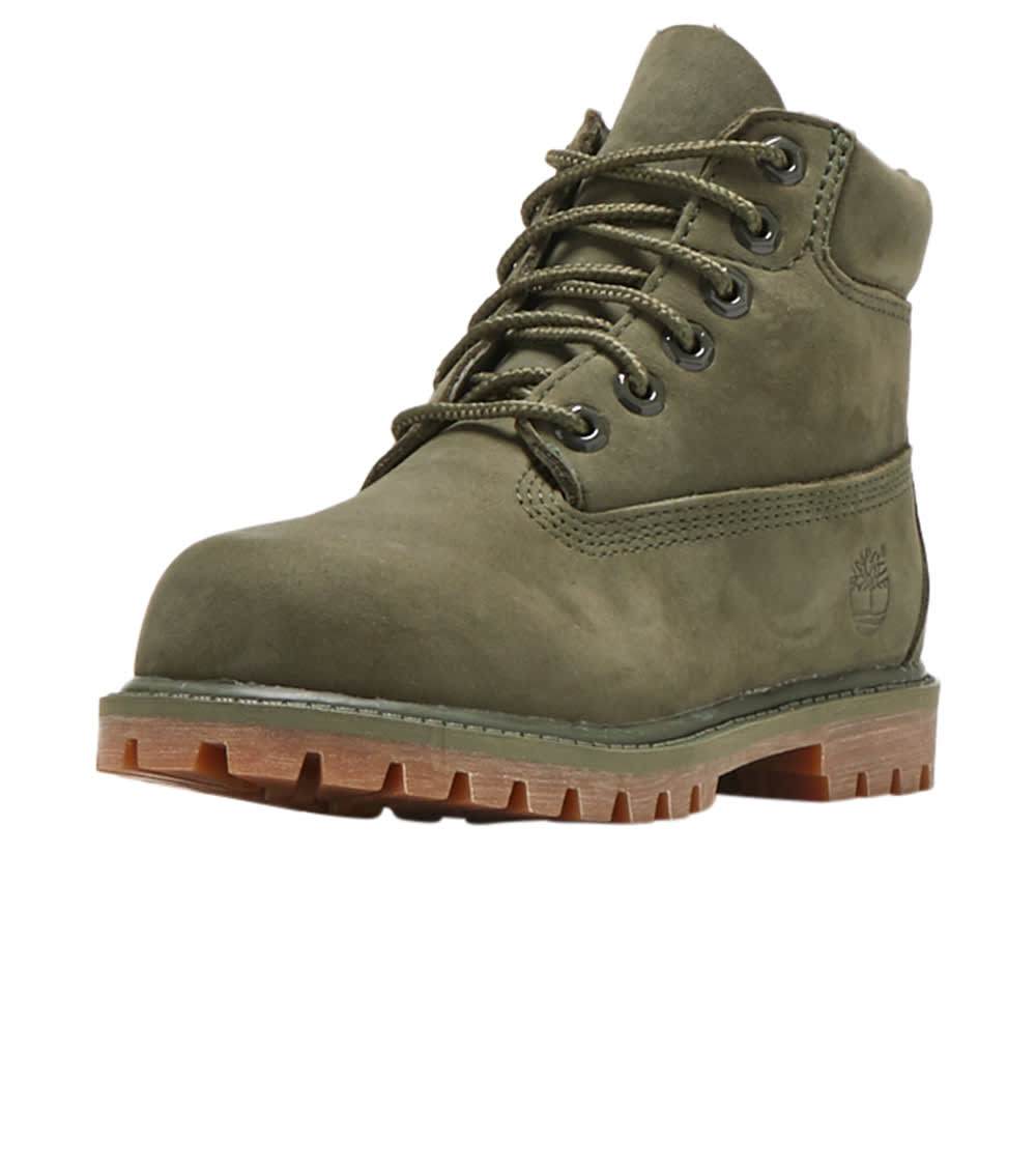 Top Seller Timberland PREMIUM 6IN WATERPROOF BOOT Toddler’s - DARK GREEN NUBUCK