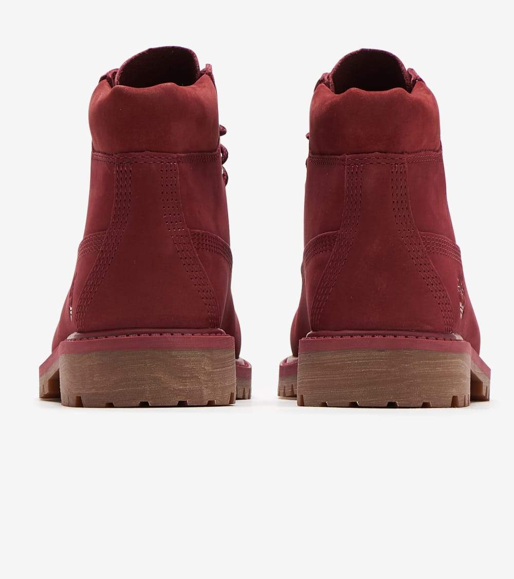 Top Seller Timberland 6IN PREM WATERPROOF Youth’s - BURGUNDY NUBUCK
