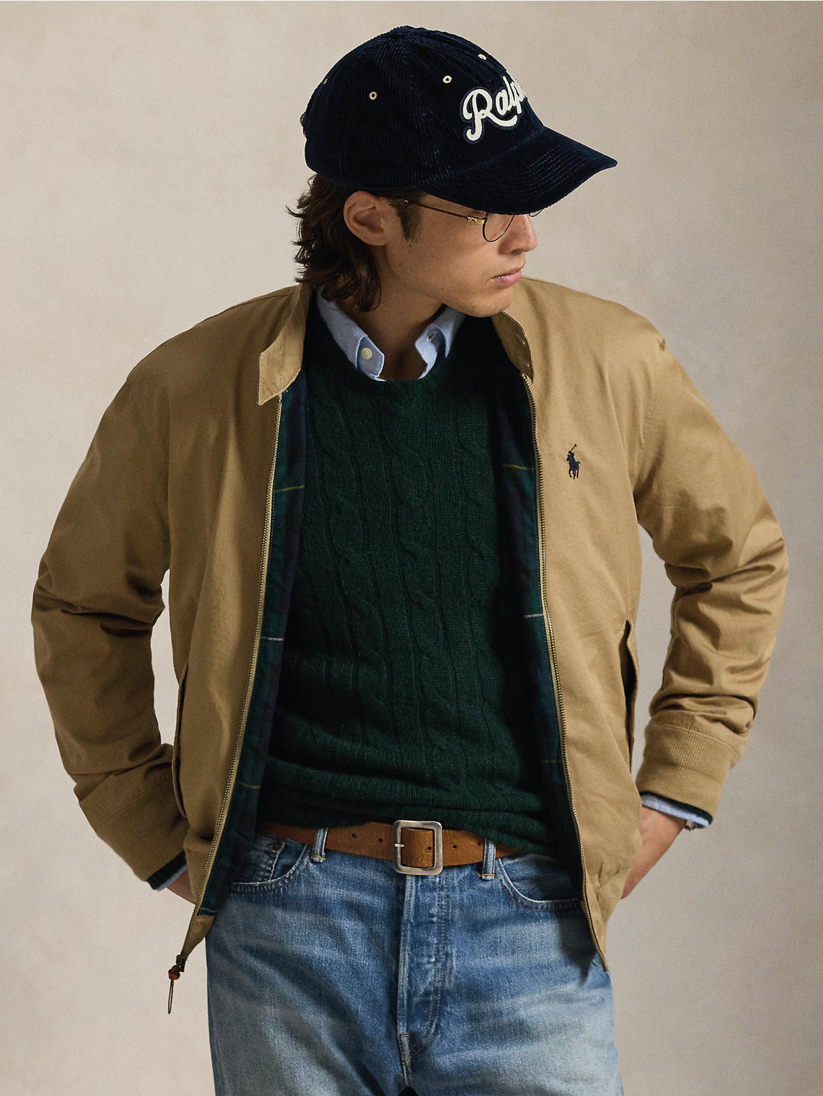 2026 New Arrival Giacca Sportiva in Twill di cotone Beige