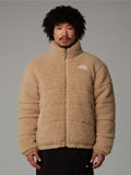 2026 New Arrival Giacca da Uomo in Pile a Pelo Lungo Beige