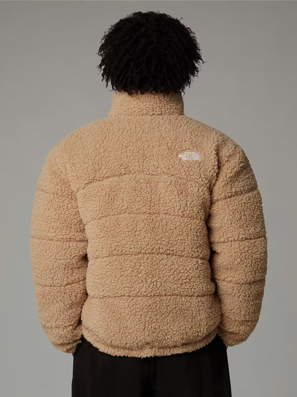 2026 New Arrival Giacca da Uomo in Pile a Pelo Lungo Beige