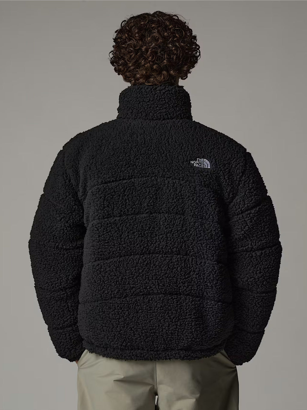 2026 New Arrival Giacca da Uomo in Pile a Pelo Lungo Nero