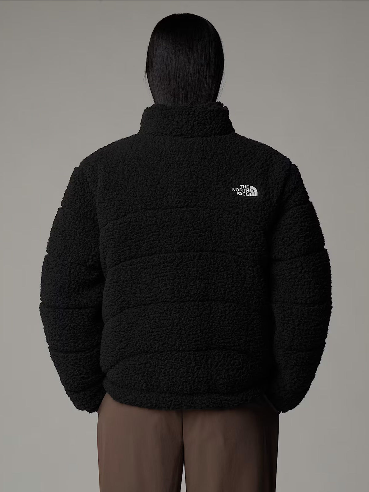 2026 New Arrival Giacca in Pile a Pelo Lungo Nero