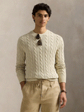 2026 New Arrival Maglione a Trecce Tinto in Capo Naturale