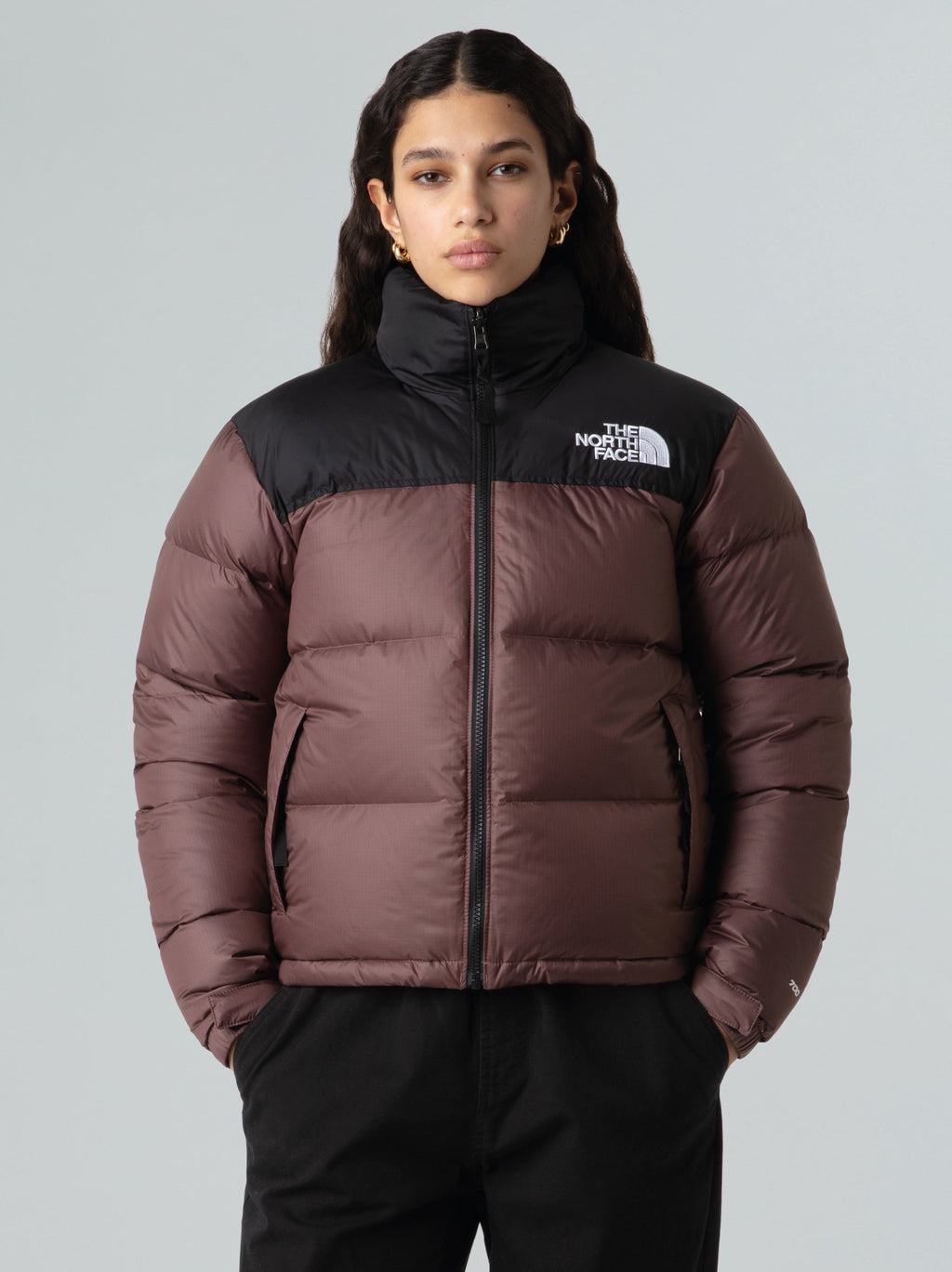 Giacca Retro Nuptse Squadrato da Donna Viola