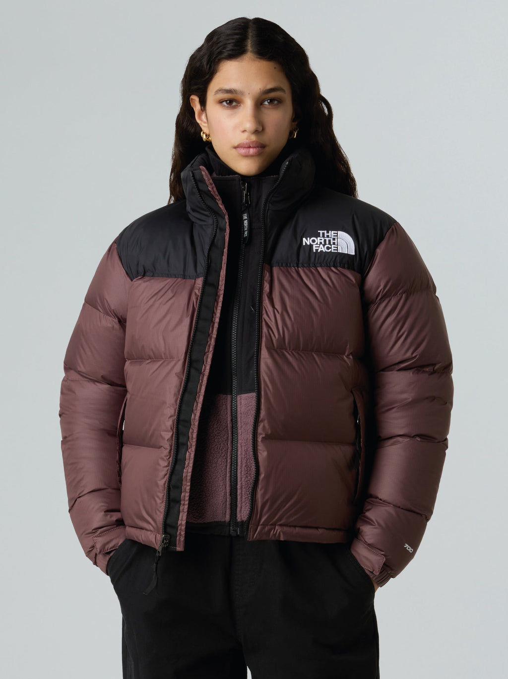 Giacca Retro Nuptse Squadrato da Donna Viola
